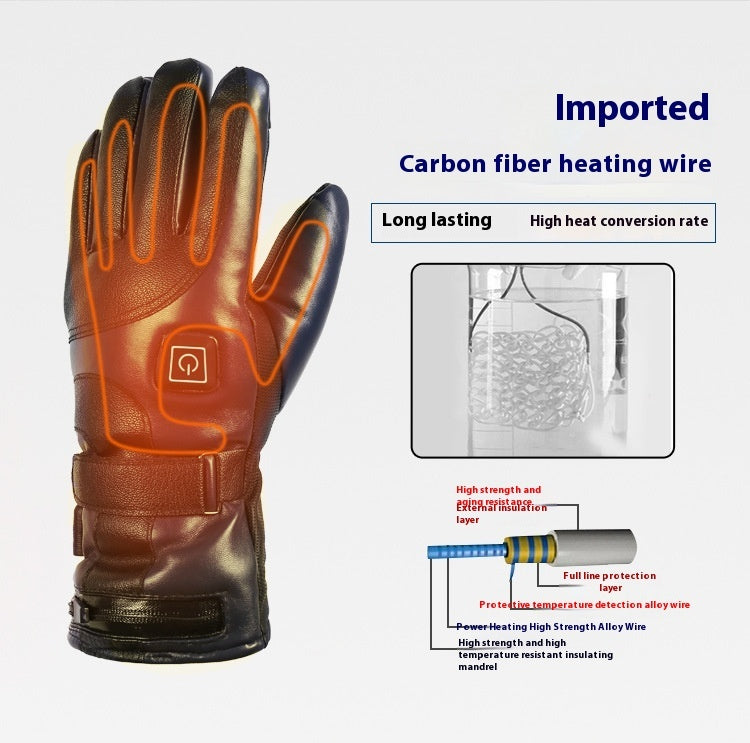 Waterproof, Motorcycle Heated Gloves