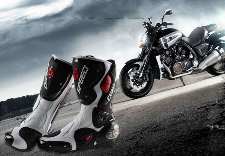 SPEED, Road riding, Racing, motorcycle boots