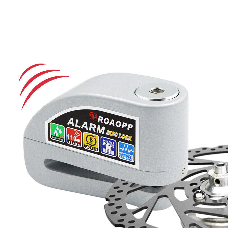 Aluminum Alloy Alarmed Disc Brake Lock, Motorcycle Lock