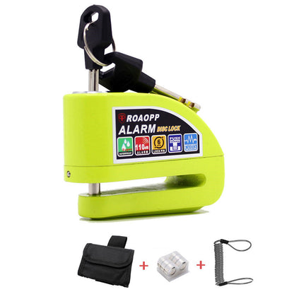 Aluminum Alloy Alarmed Disc Brake Lock, Motorcycle Lock