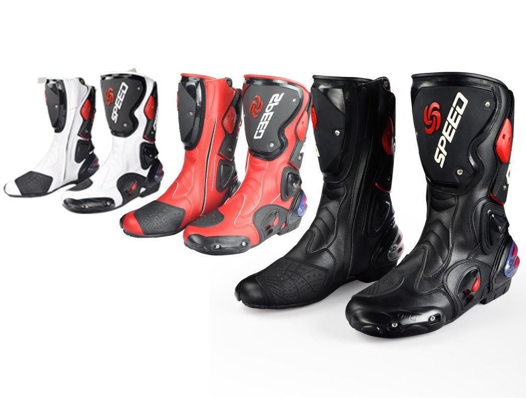 SPEED, Road riding, Racing, motorcycle boots