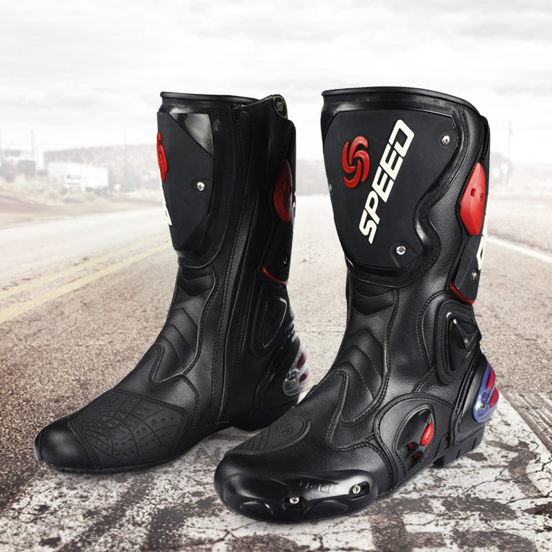 SPEED, Road riding, Racing, motorcycle boots