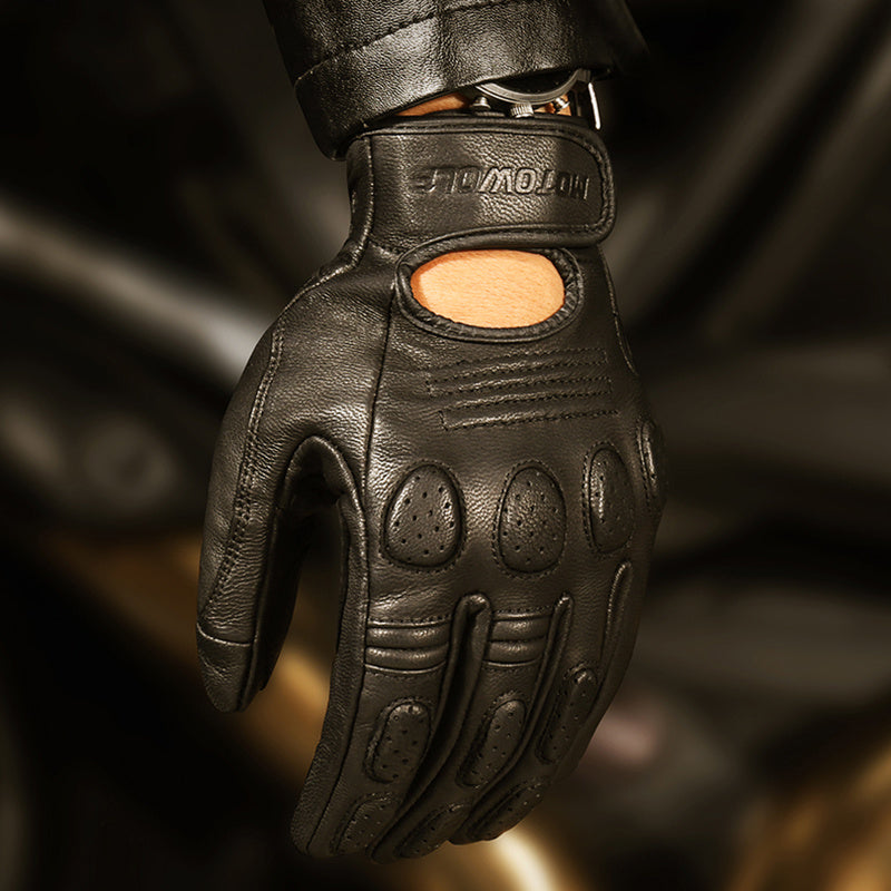 Classic Motorcycle Leather Gloves