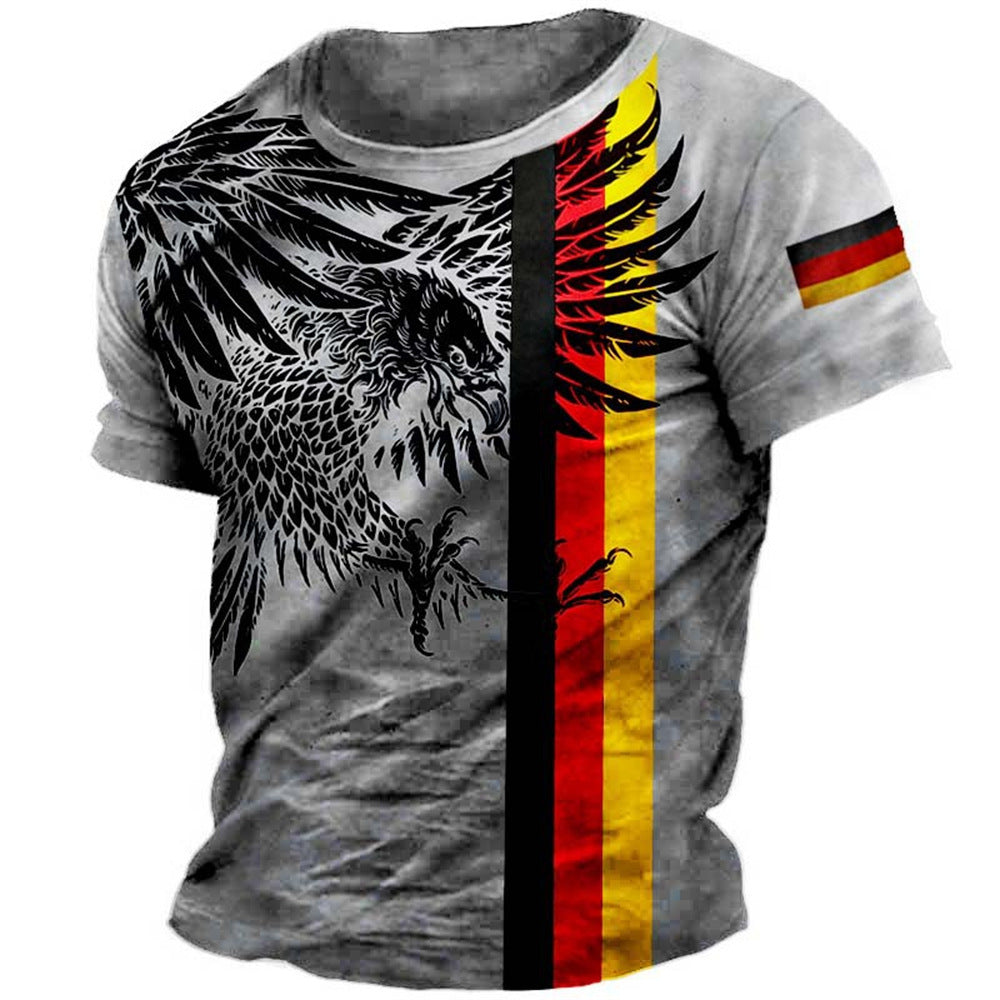 Men's Vintage Motorcycle T-Shirt 3D Printing