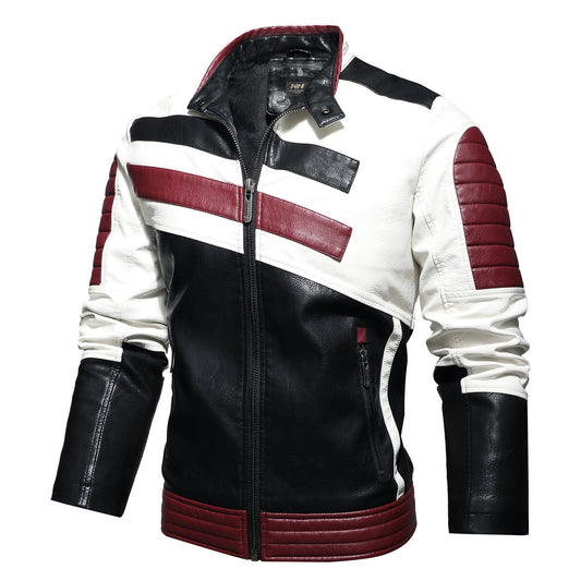 Mens Leather Motorcycle Jacket