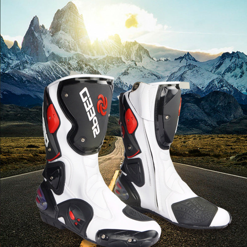 SPEED, Road riding, Racing, motorcycle boots